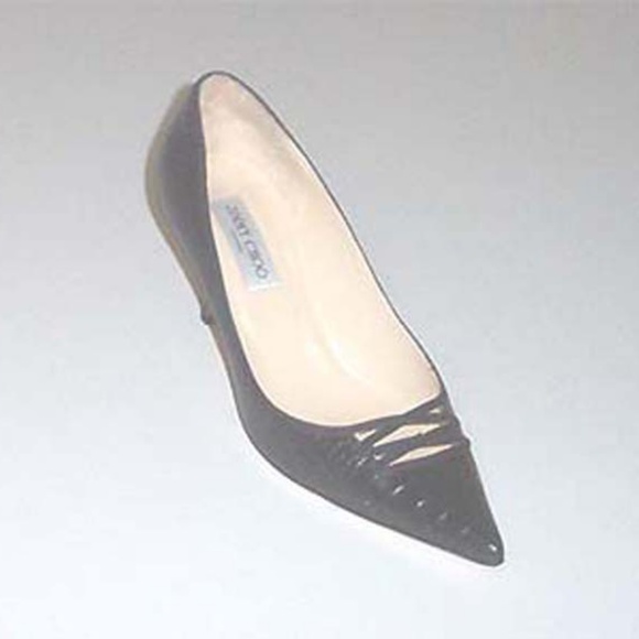 JIMMY CHOO Lambert embossed lthr classic pumps 40 - Picture 1 of 5